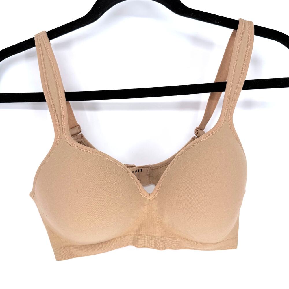 Underoutfit The Perfect Neckline Bra 460 Coffee Tan Seamless Wireless Size Small